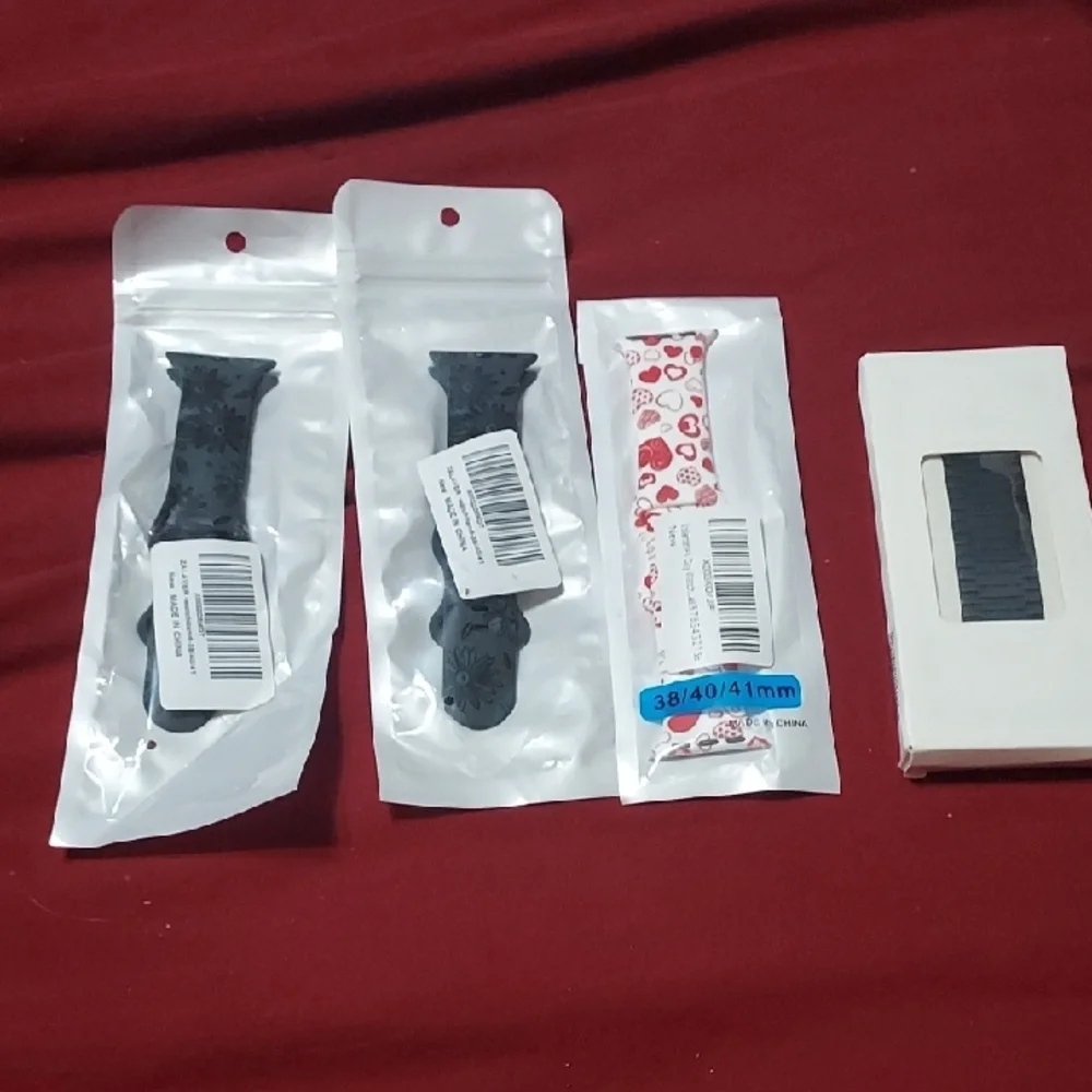 Black Silicone Watch Band for Smartwatch